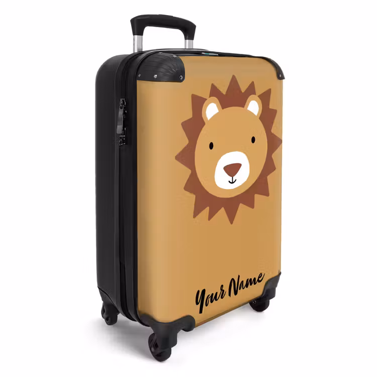 Suitcase with name - Leo lion — 2