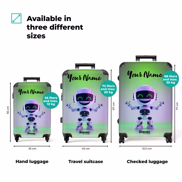 Suitcase with name - Neon Nicky — 3