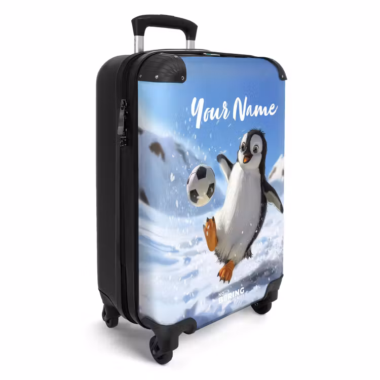 Suitcase with name - Pelé-guin — 2
