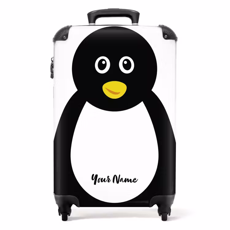 Suitcase with name - Pim penguin — 1