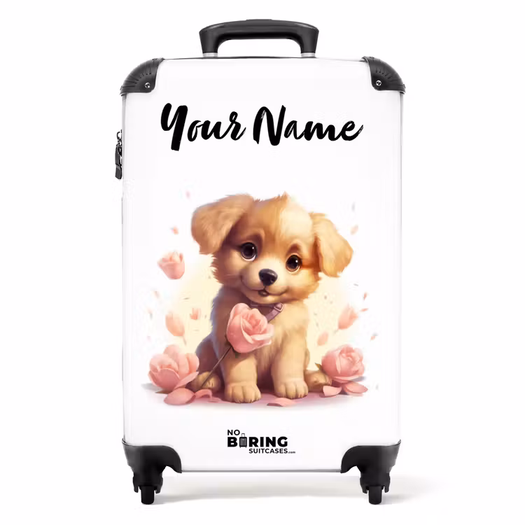 Suitcase with name - Popke puppy — 1