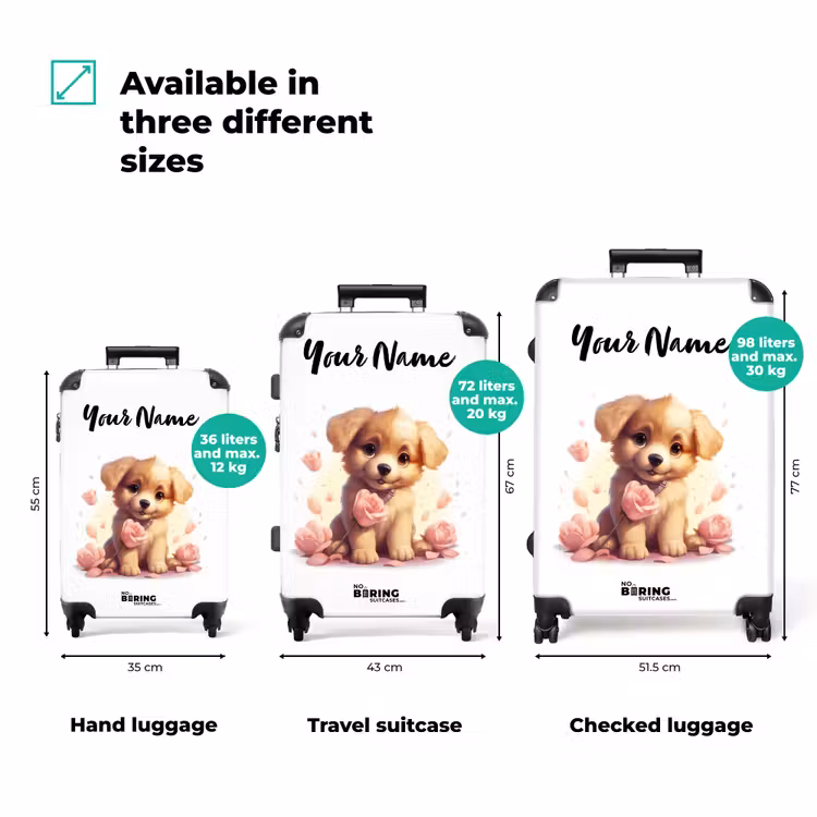 Suitcase with name - Popke puppy — 3