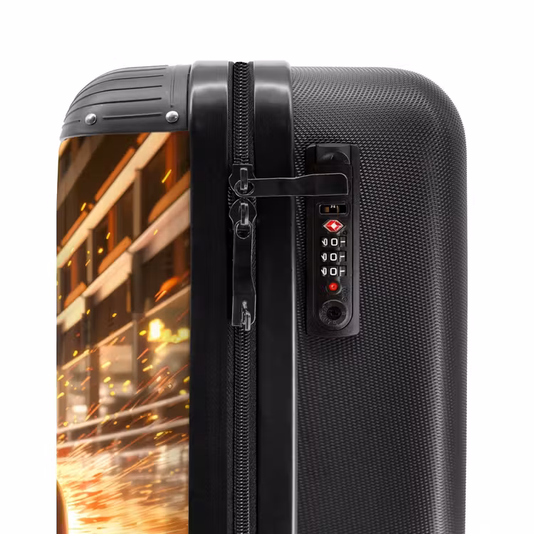 Suitcase with name - Rapid red — 6