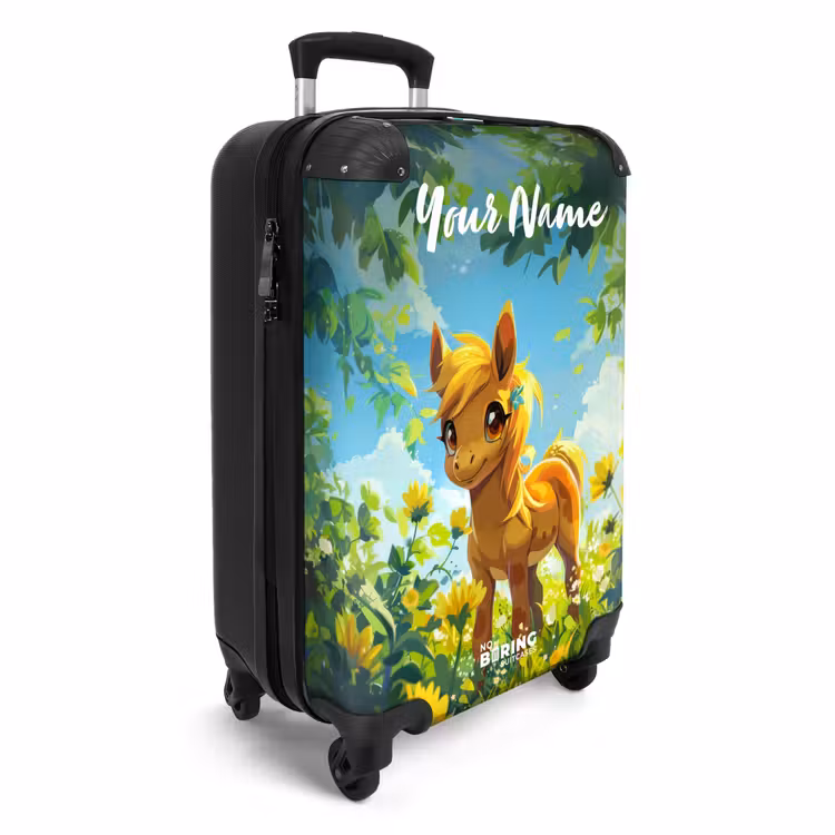 Suitcase with name - Sunny pony — 2