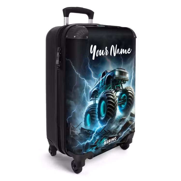 Suitcase with name - Thunder Wheels — 2