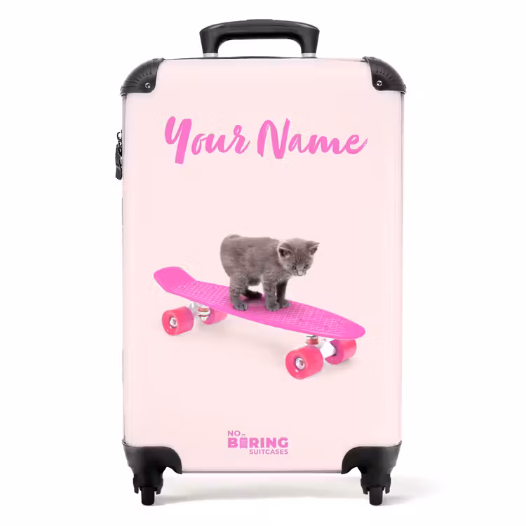 Suitcase with name - Wheely whiskers — 1