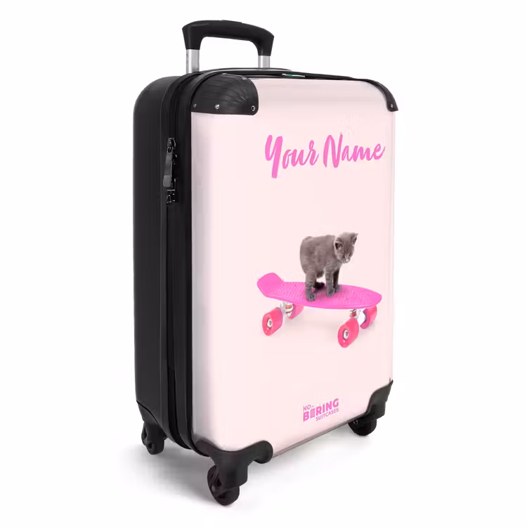 Suitcase with name - Wheely whiskers — 2