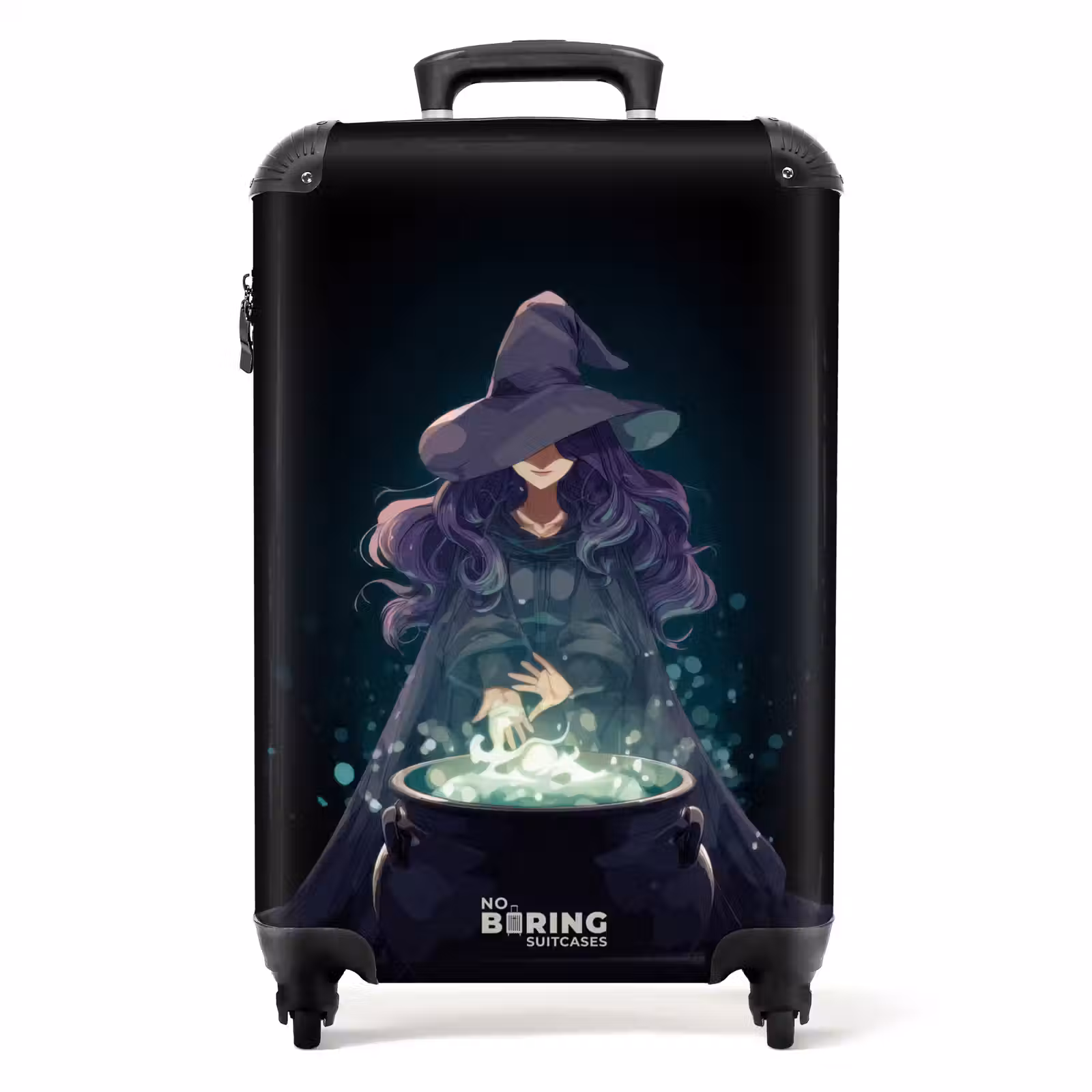 Suitcase - Witch with a bubbling cauldron — 1