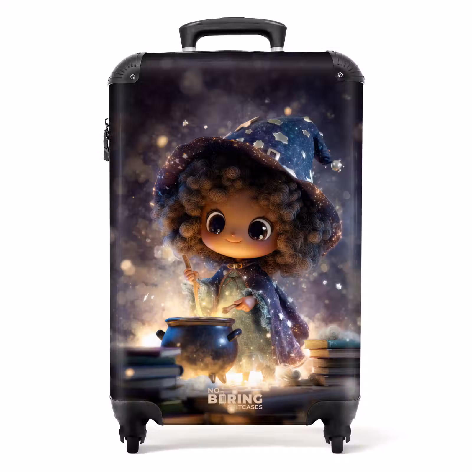 Suitcase - Witch with dark curls — 1