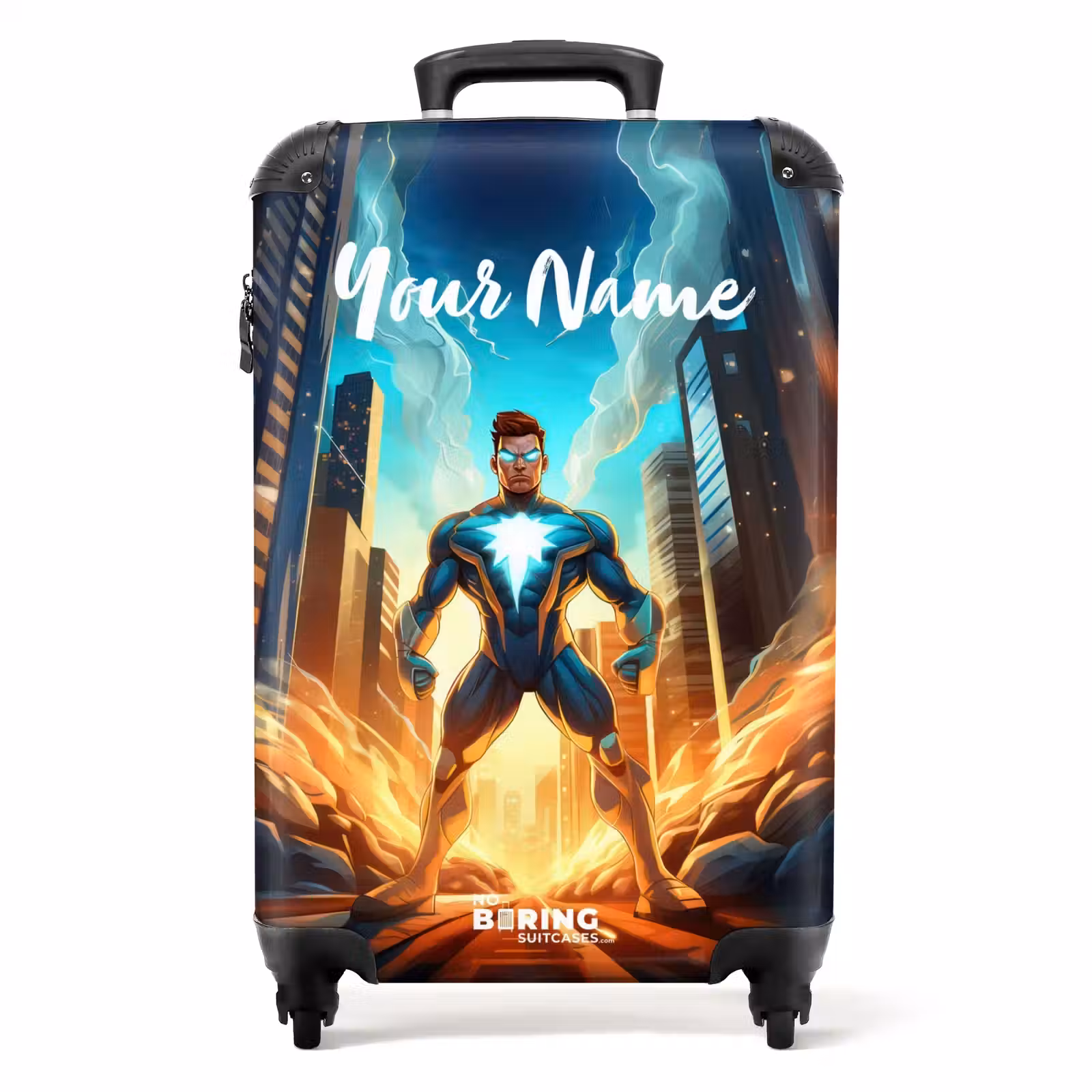 Suitcase with name - City superhero — 1