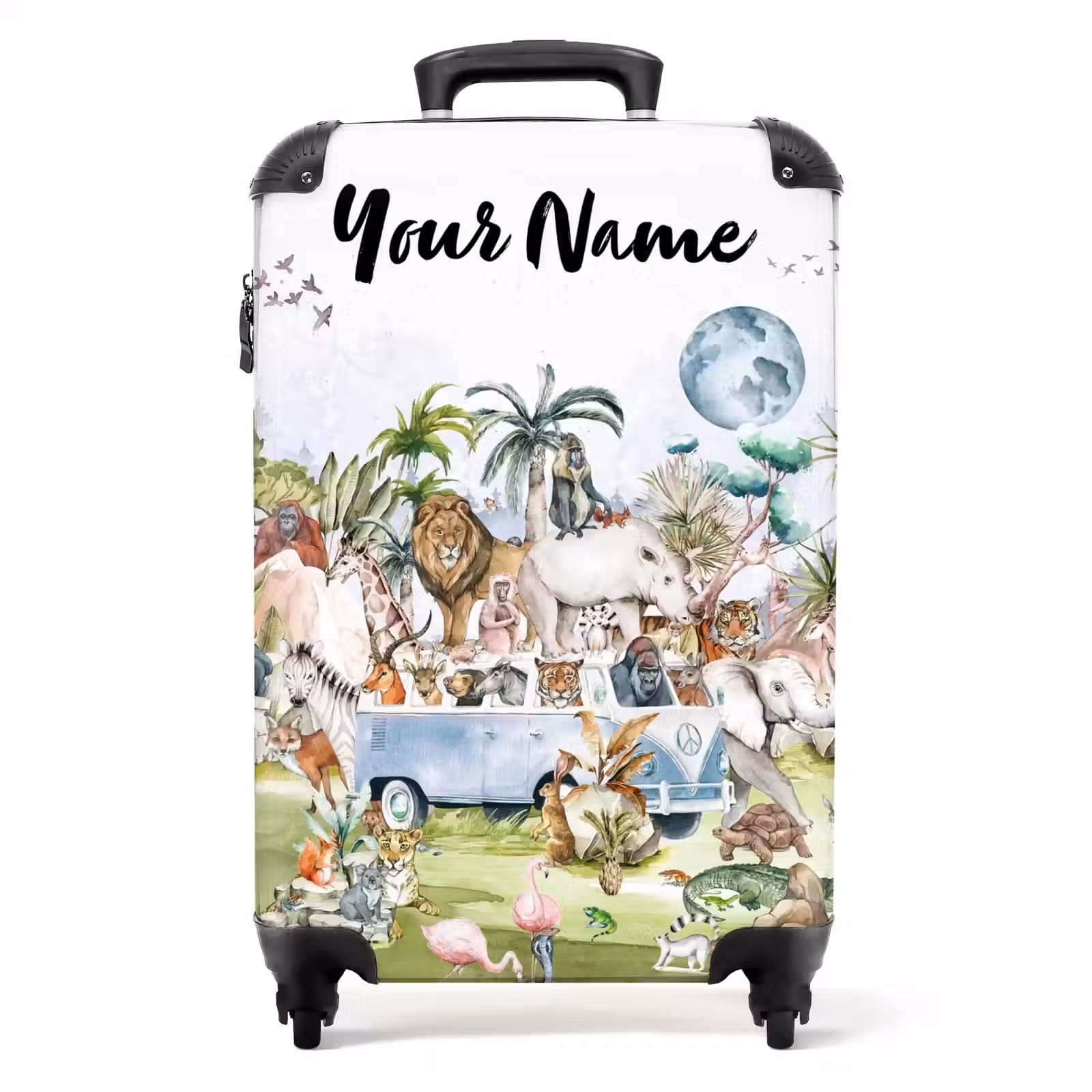 Suitcase with name - Jungle safari — 1