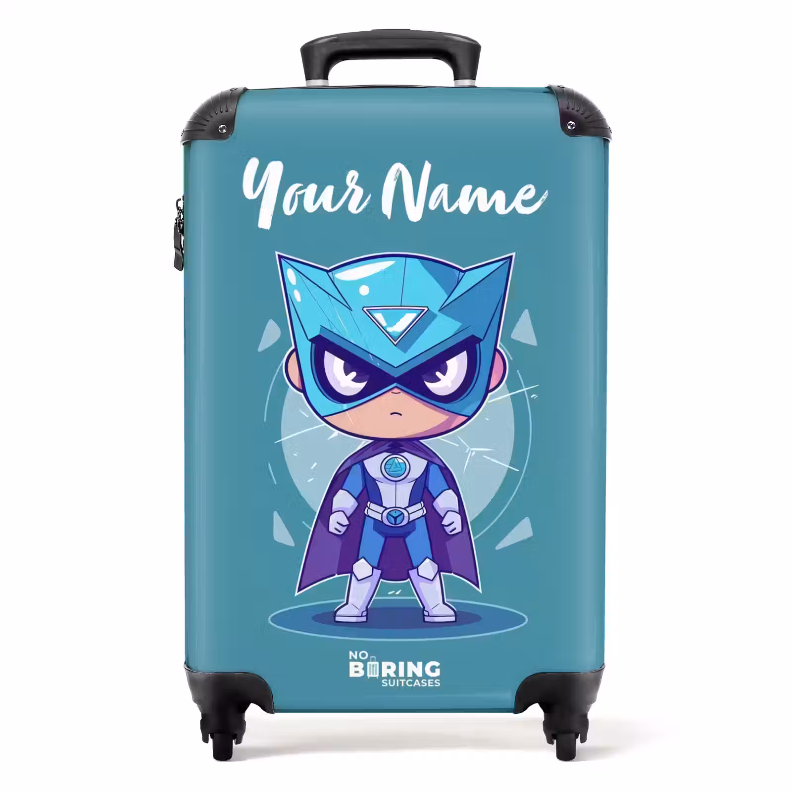 Suitcase with name - Turquoise tornado — 1