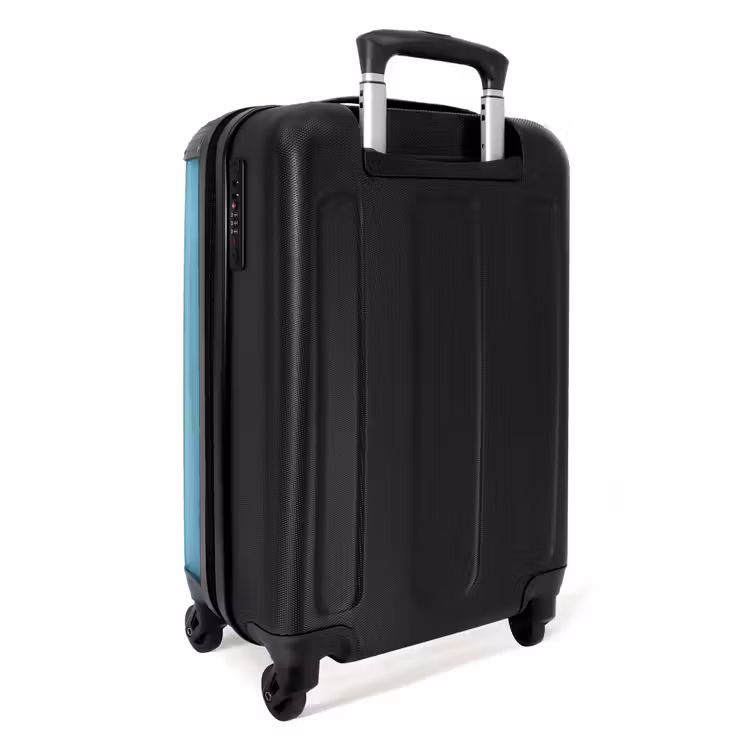 Suitcase - White unicorn comes through blue plastic — 4