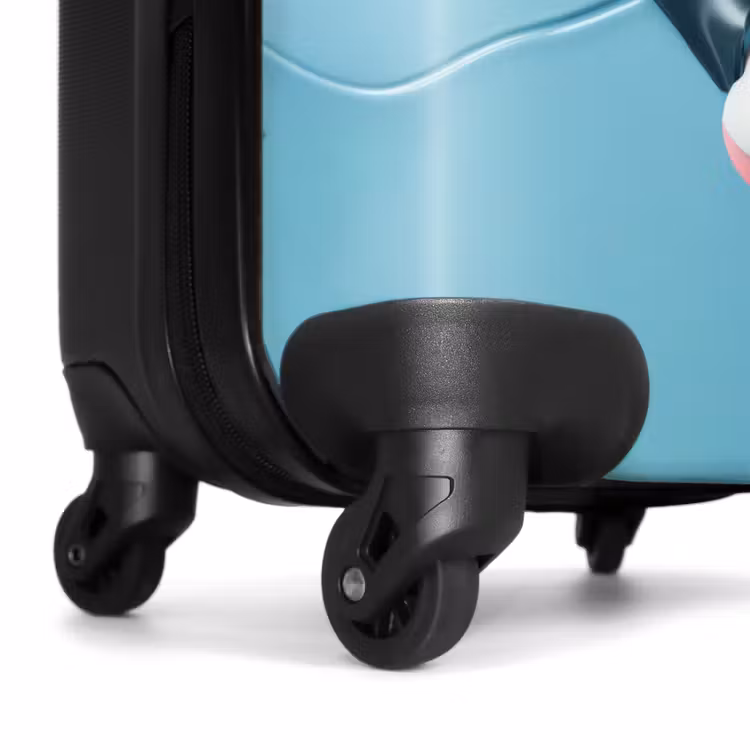 Suitcase - White unicorn comes through blue plastic — 7