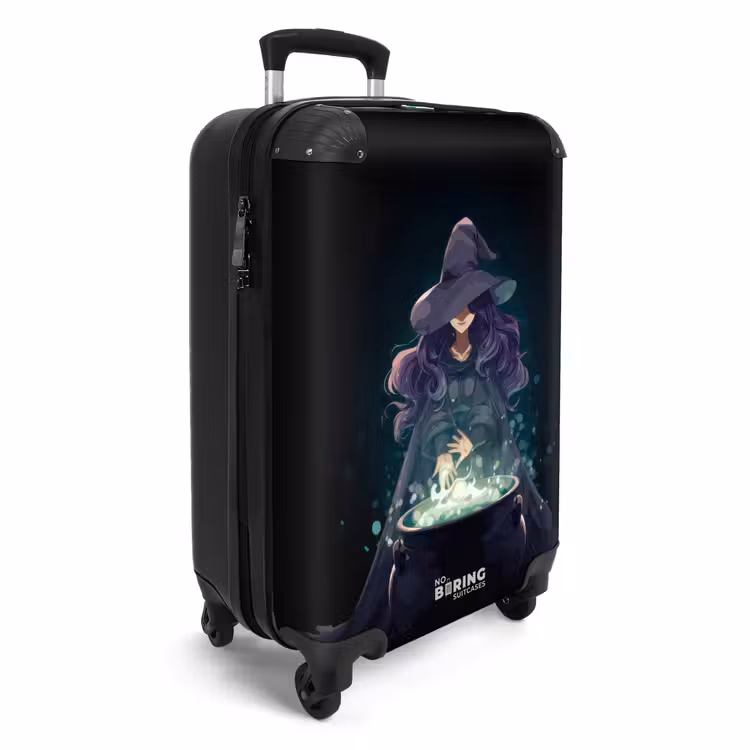 Suitcase - Witch with a bubbling cauldron — 2