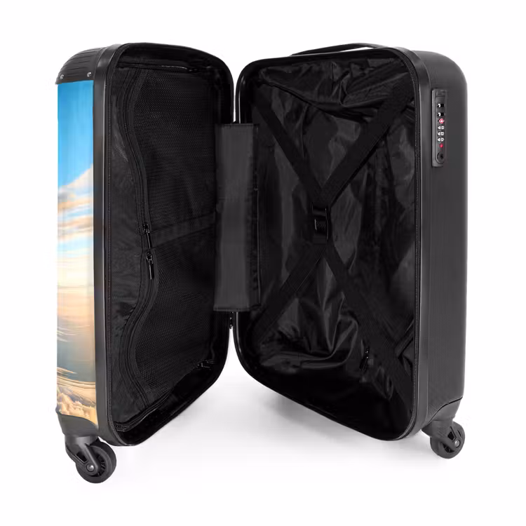Suitcase with name - Air pilot lion — 5