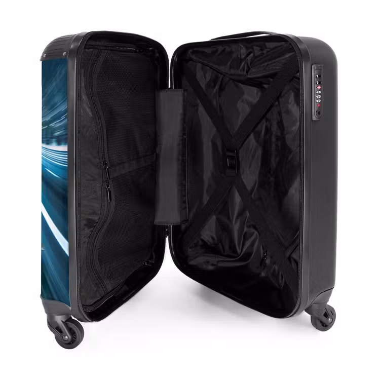 Suitcase with name - Blazing blue — 5