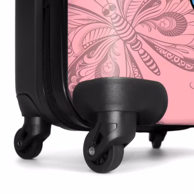 Suitcase with name - Bubblegum butterfly — 7