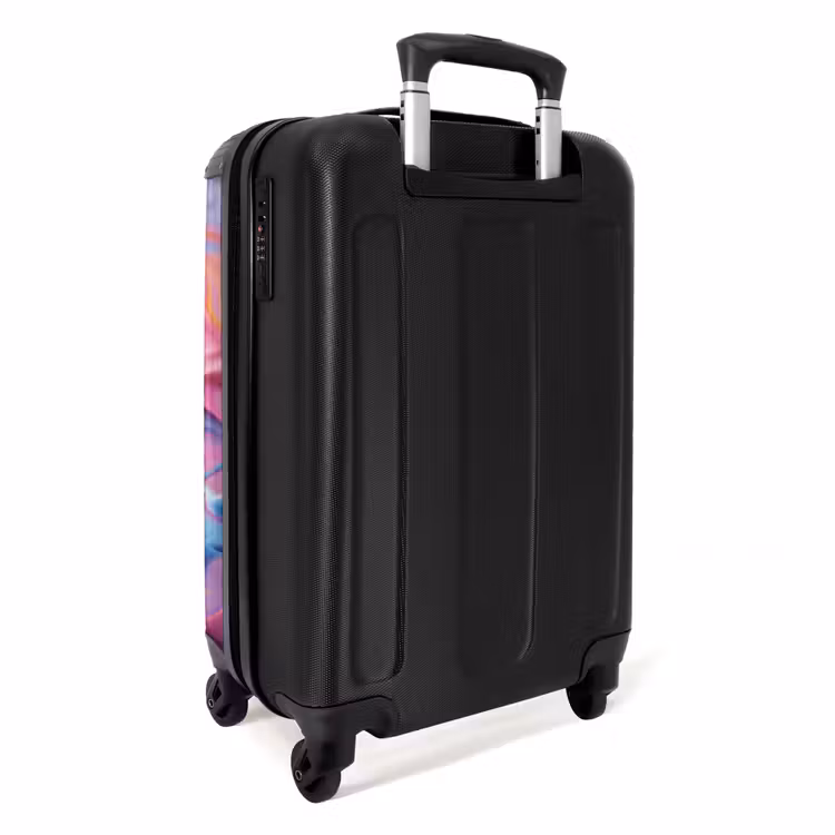 Suitcase with name - Pastel swirl — 4