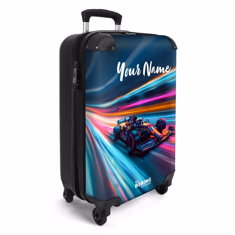 Suitcase with name - Spectrum speedster — 2