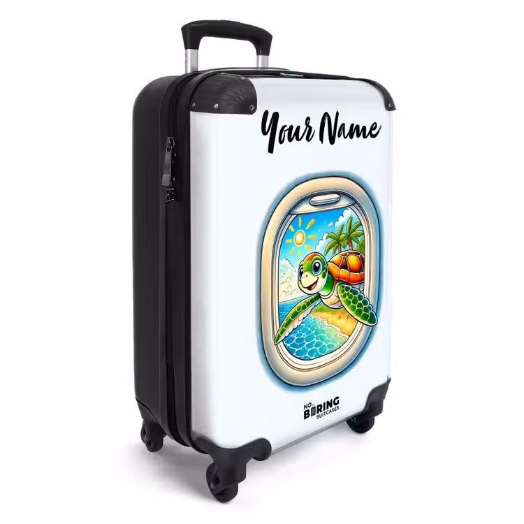 Suitcase with name - Tropic turtle — 2