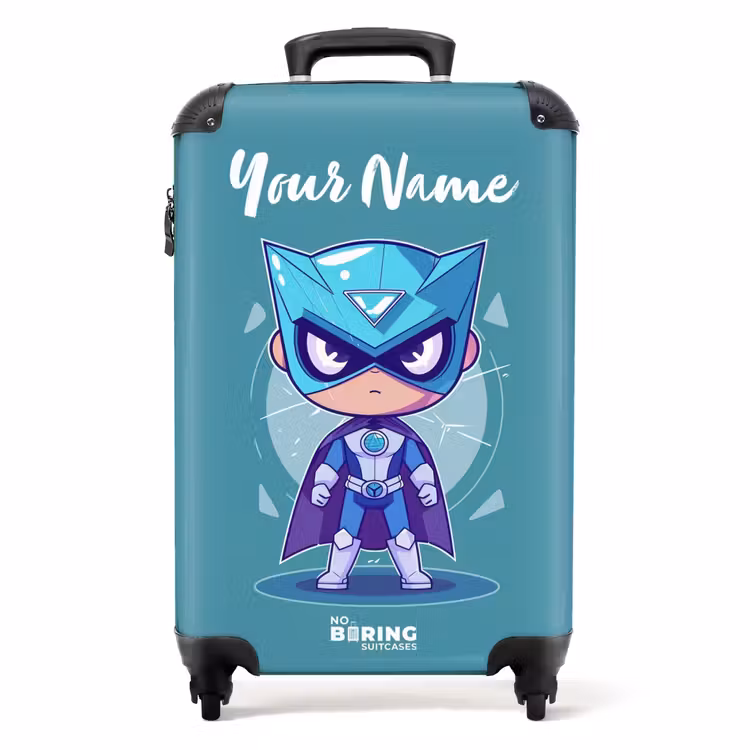 Suitcase with name - Turquoise tornado — 1