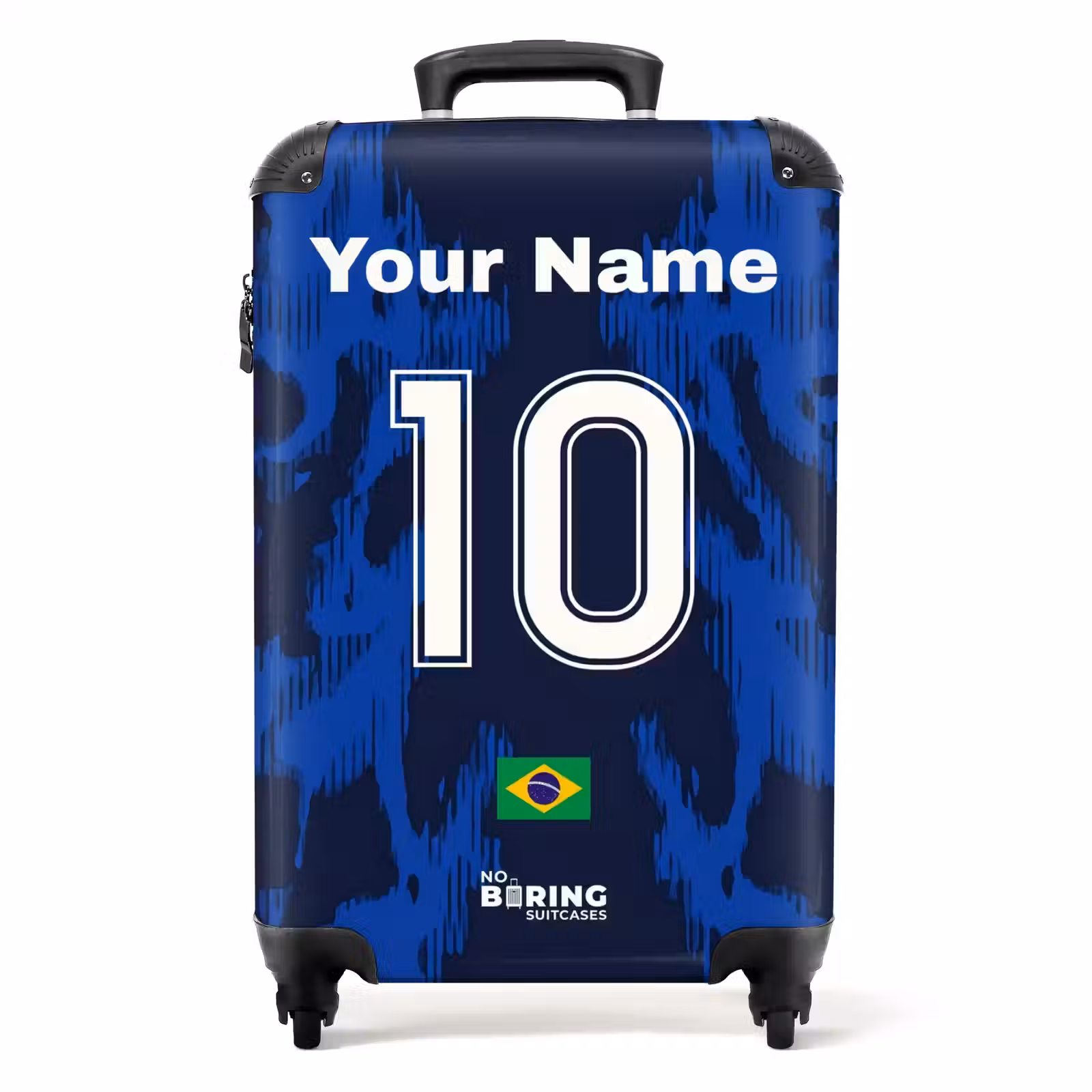 Suitcase with name - Brazil away jersey — 1