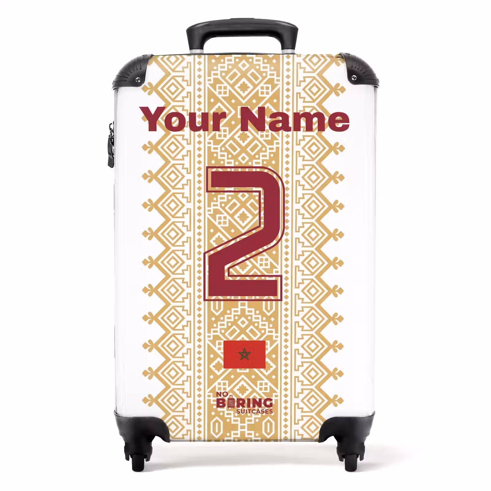Suitcase with name - Morocco away jersey — 1
