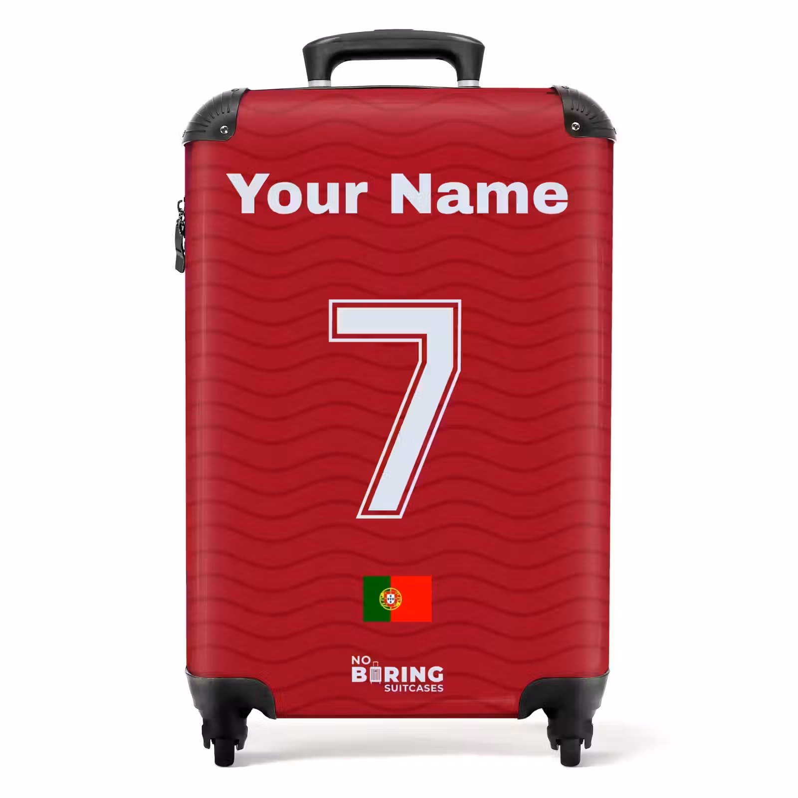 Suitcase with name - Portugal home jersey — 1