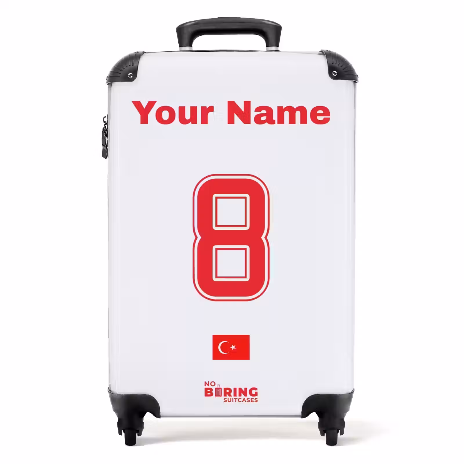 Suitcase with name - Turkey away jersey — 1