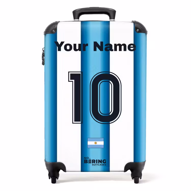Suitcase with name - Argentina home jersey — 1