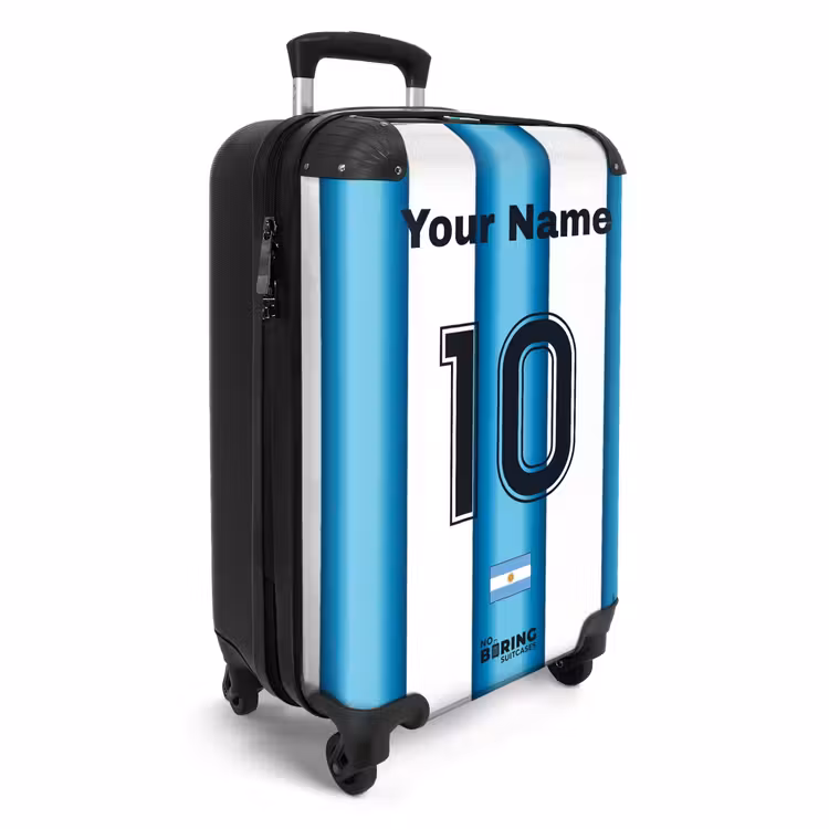 Suitcase with name - Argentina home jersey — 4