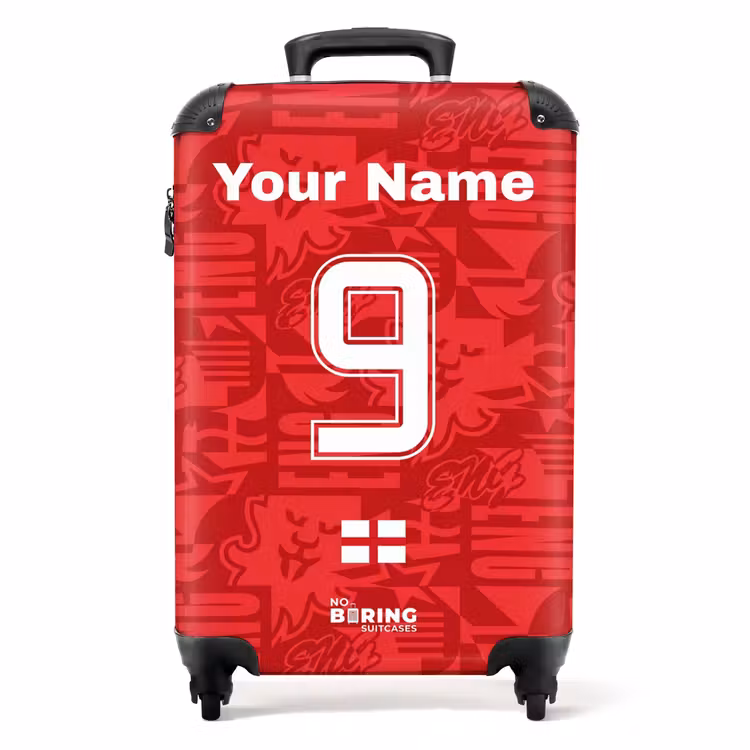 Suitcase with name - England away jersey — 1