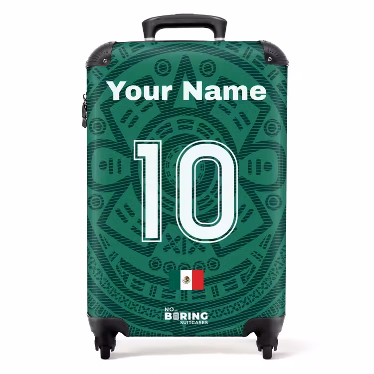 Suitcase with name - Mexico home jersey — 1