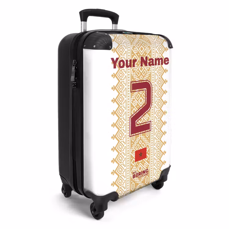 Suitcase with name - Morocco away jersey — 4