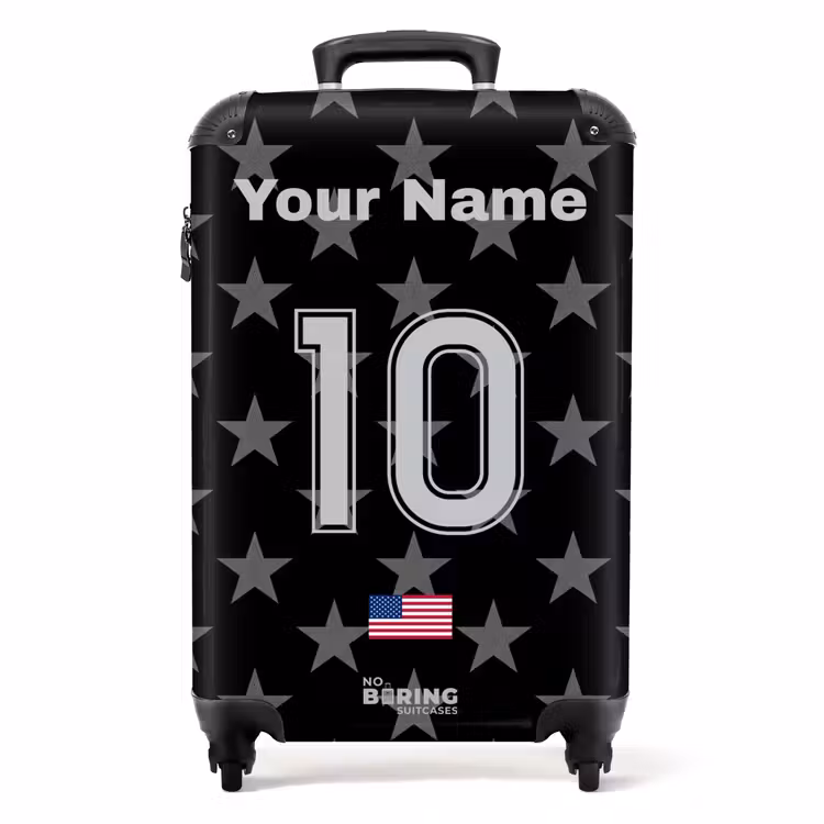 Suitcase with name - USA away jersey — 1