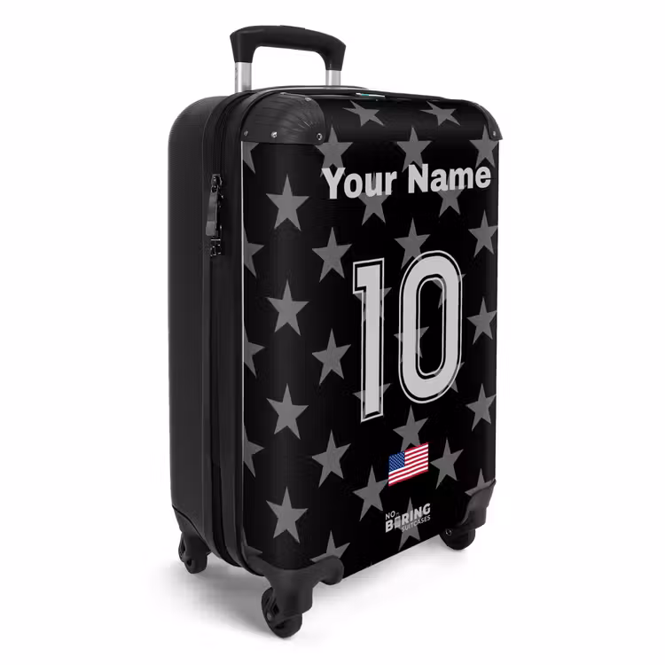 Suitcase with name - USA away jersey — 4