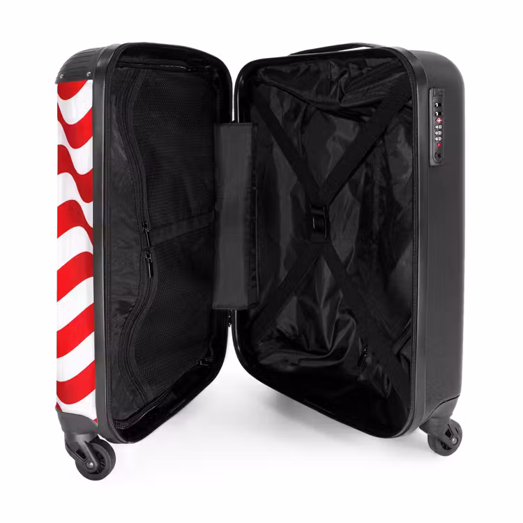Suitcase with name - USA home jersey — 3