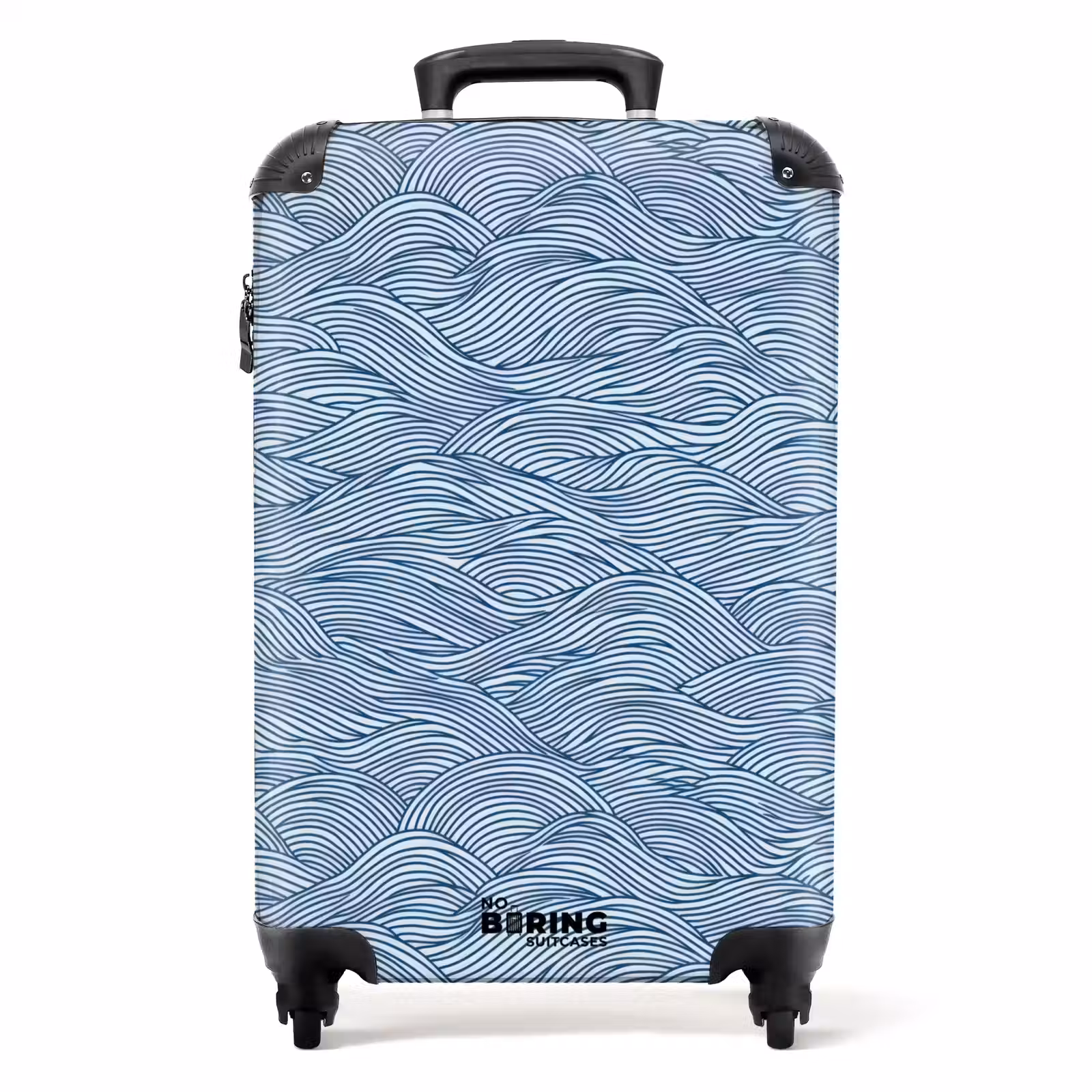 Suitcase - Waves - Rhythmic - Blue — 1