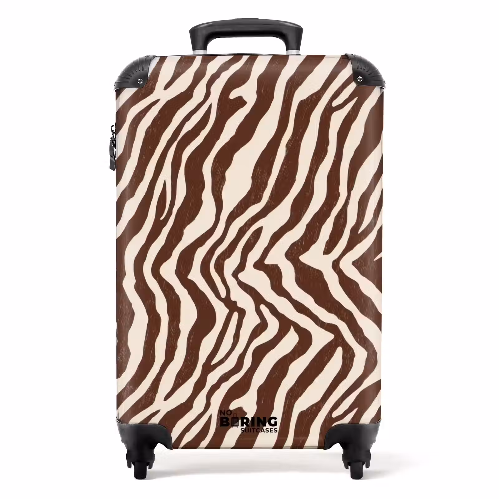 Suitcase - Zebra - Pattern - Black - White — 1