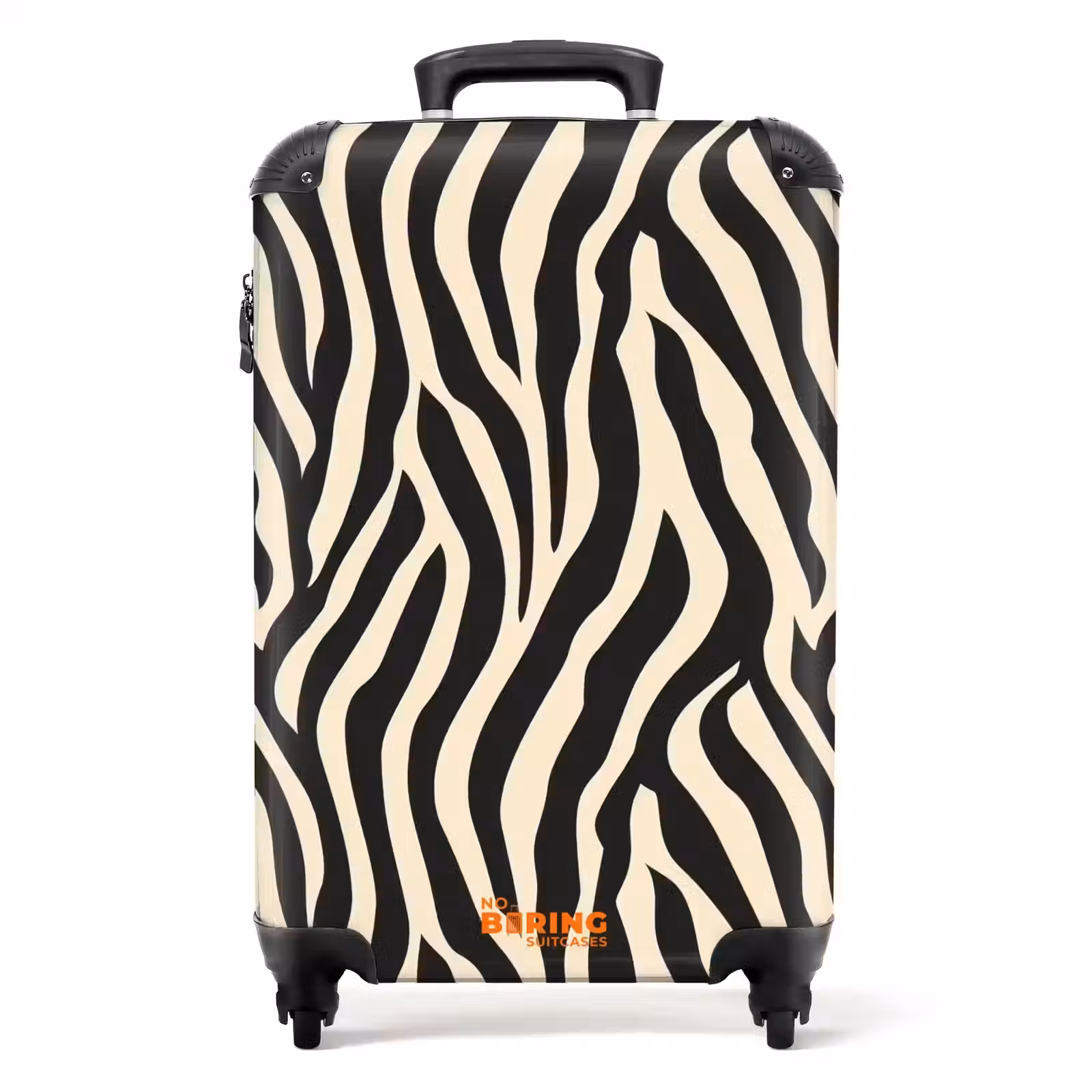 Suitcase - Zebra - Print - Classic - Black — 1