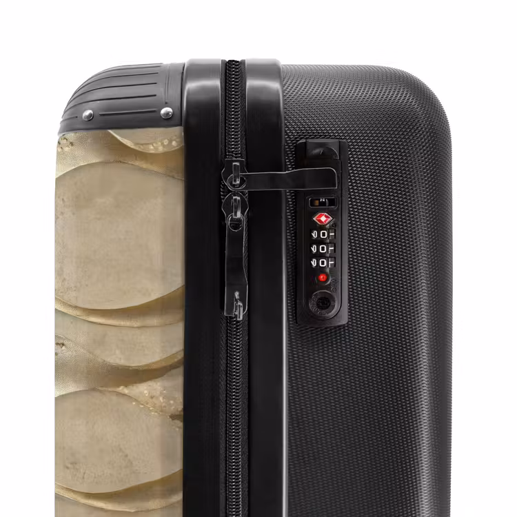 Suitcase - Waves - Pattern - Gold — 5