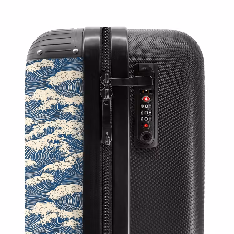 Suitcase - Waves - Rhythmic - Blue — 5