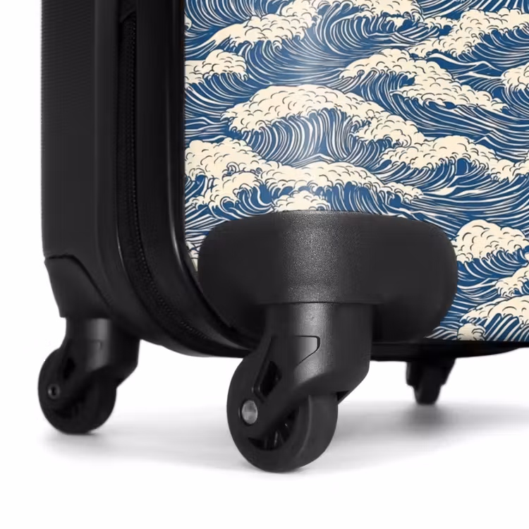 Suitcase - Waves - Rhythmic - Blue — 6