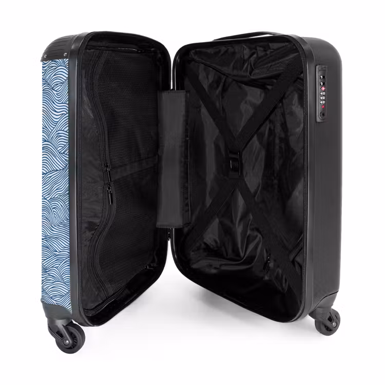 Suitcase - Waves - Rhythmic - Blue — 3
