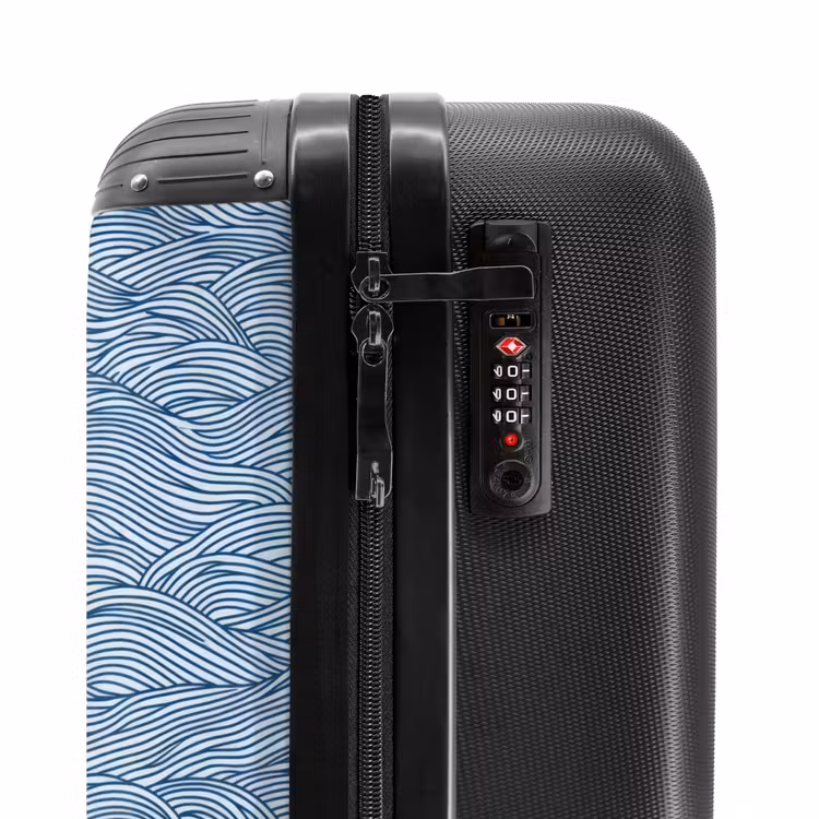 Suitcase - Waves - Rhythmic - Blue — 5