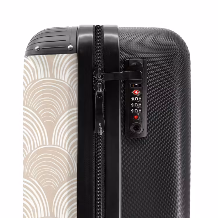 Suitcase - Waves - Texture - Beige — 5