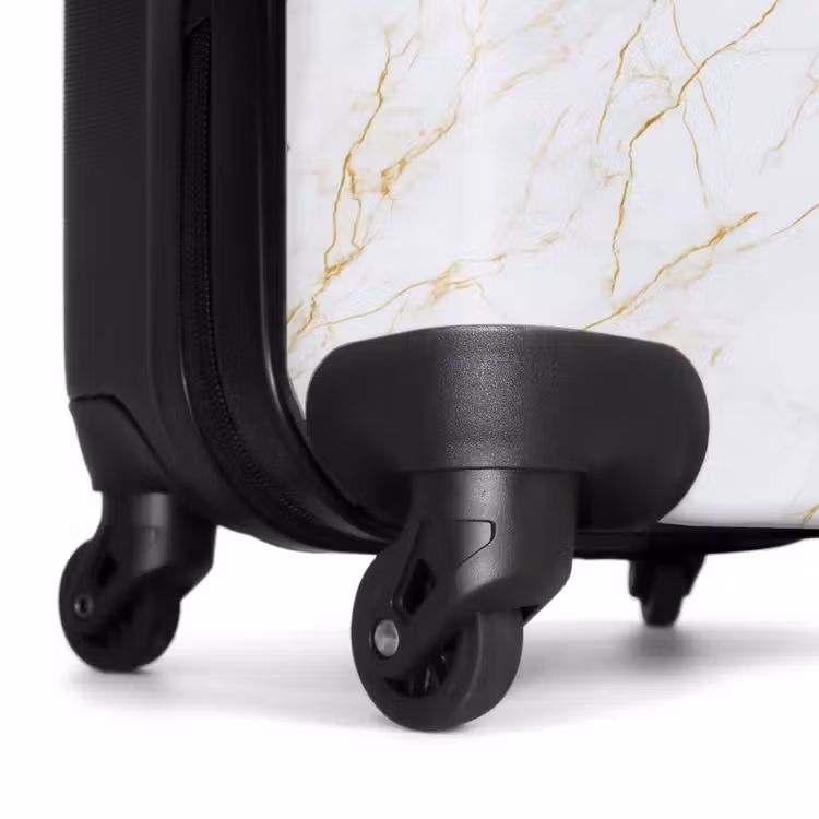Suitcase - White - Marble - Gold - Luxurious — 6