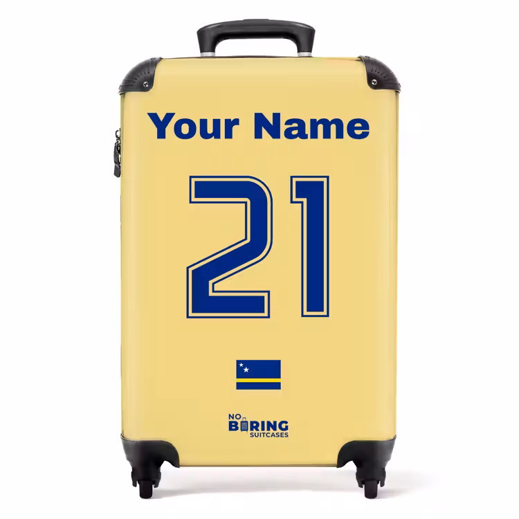 Suitcase with name - Curaçao away jersey — 1