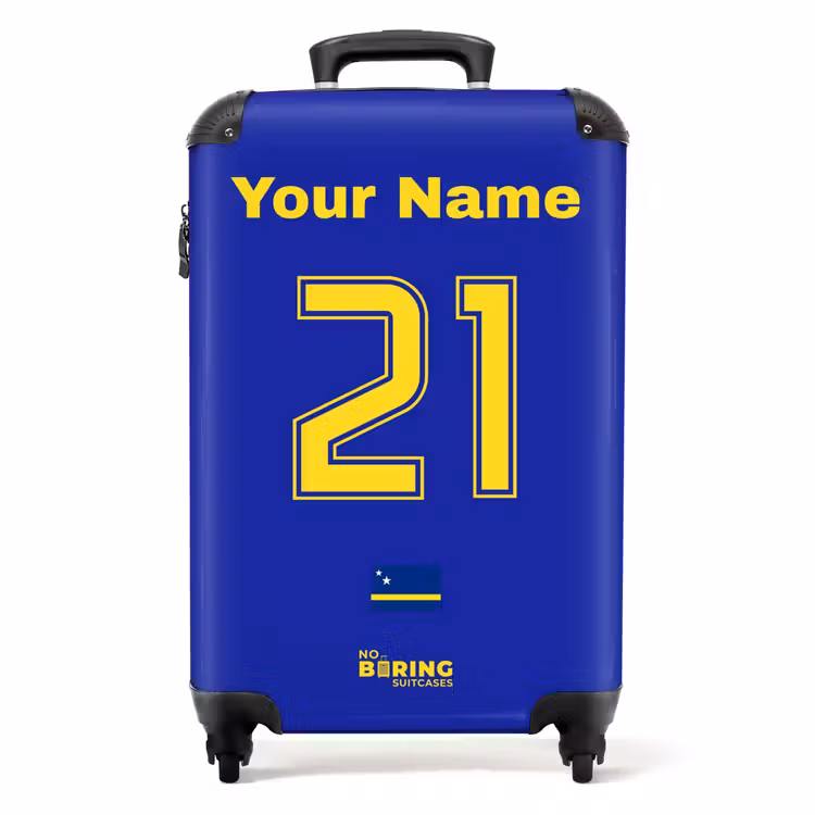 Suitcase with name - Curaçao home jersey — 1